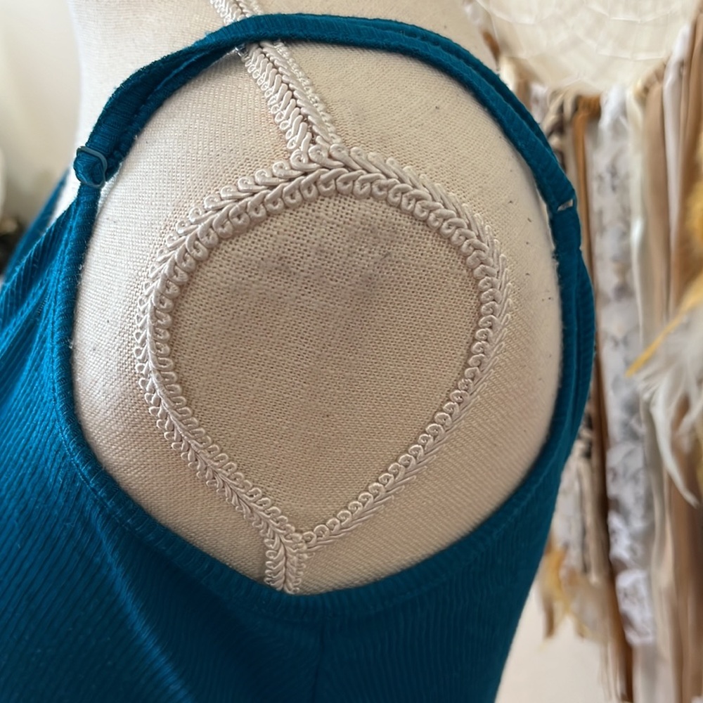Turquoise Express Top / Adjustable Straps/ Size S… - image 4
